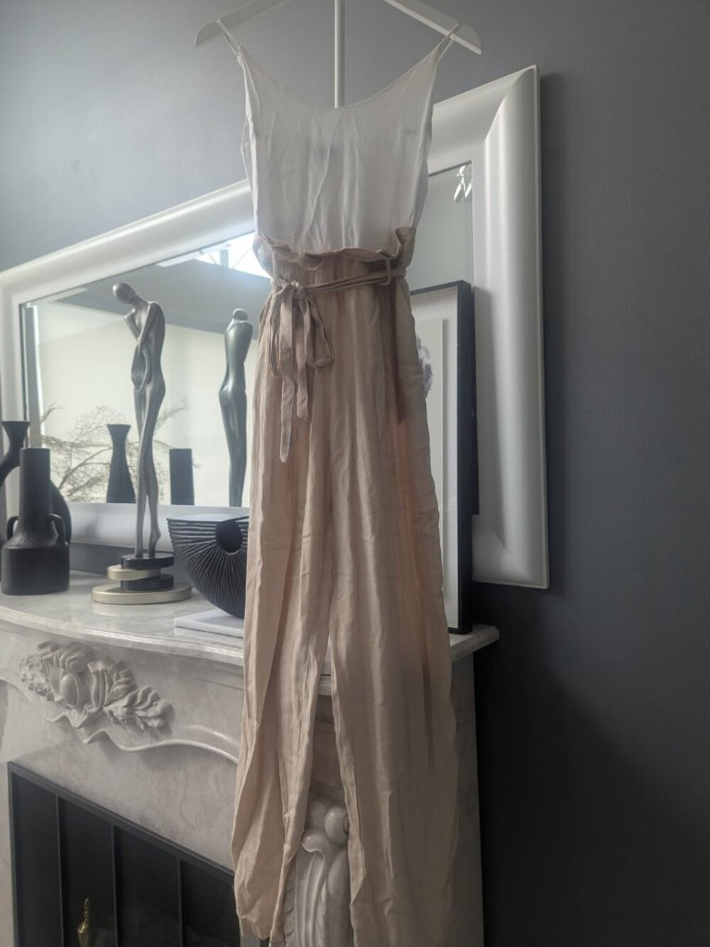 Shinestar Color Block Sleeveless Wide-Leg Jumpsuit – Size S